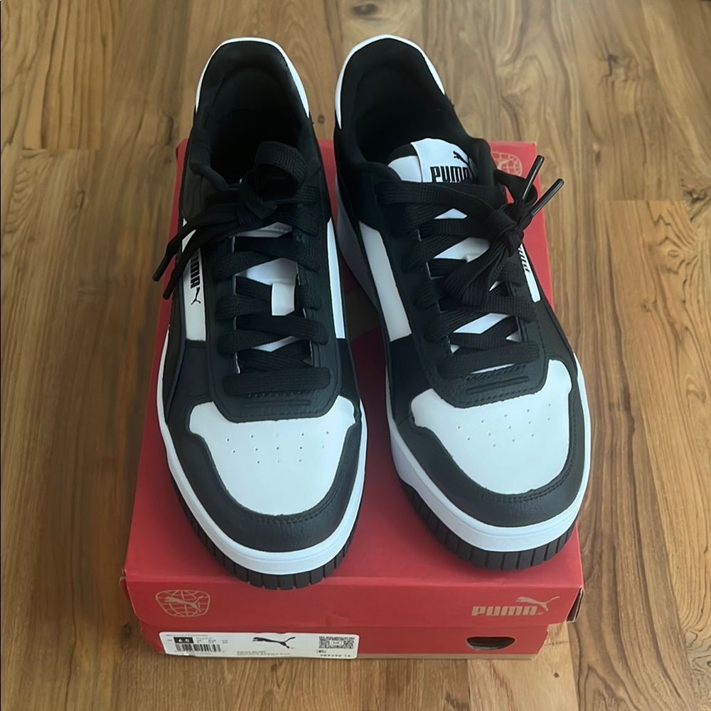 Puma Black and White Sneakers